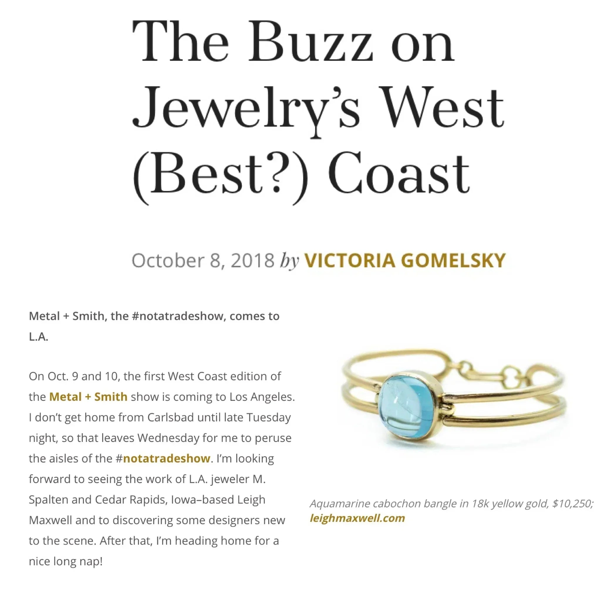 The Buzz on Jewelry’s West (Best?) Coast
