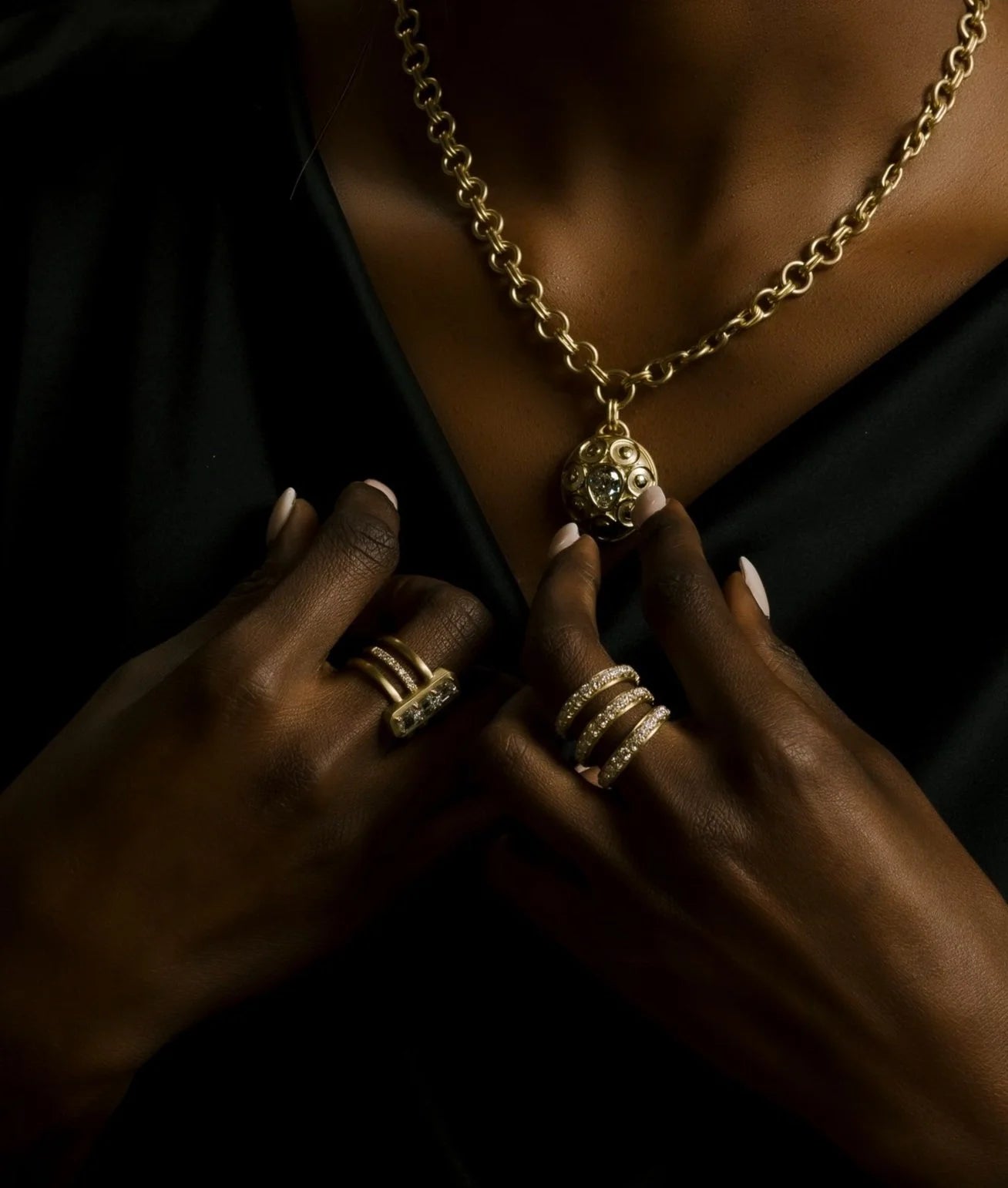 Edged Eternity Band - Diamond