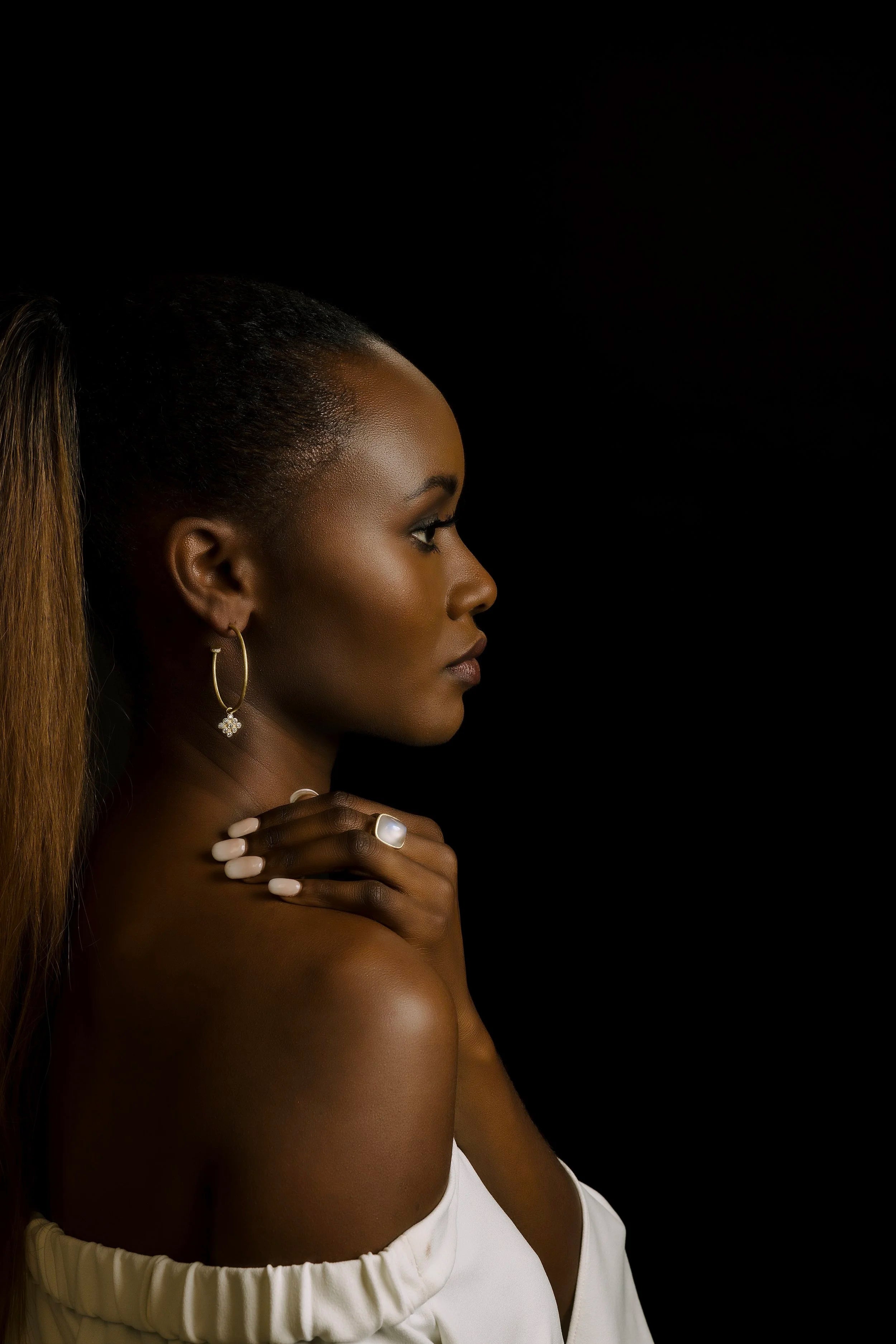 Amani Large Hoop Earrings