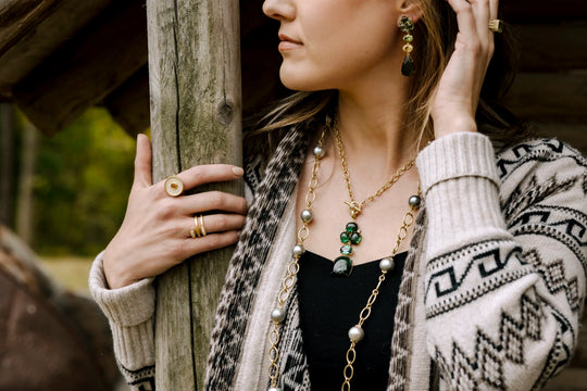Tourmaline & Green Sapphire Pendant