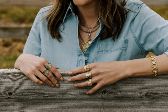 Pavé Heart Ring - Camo