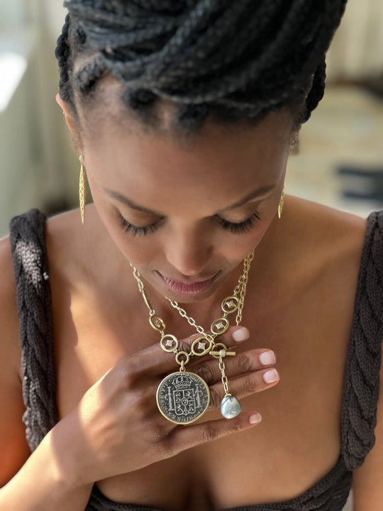 Large Bahari Pirate Coin Necklace