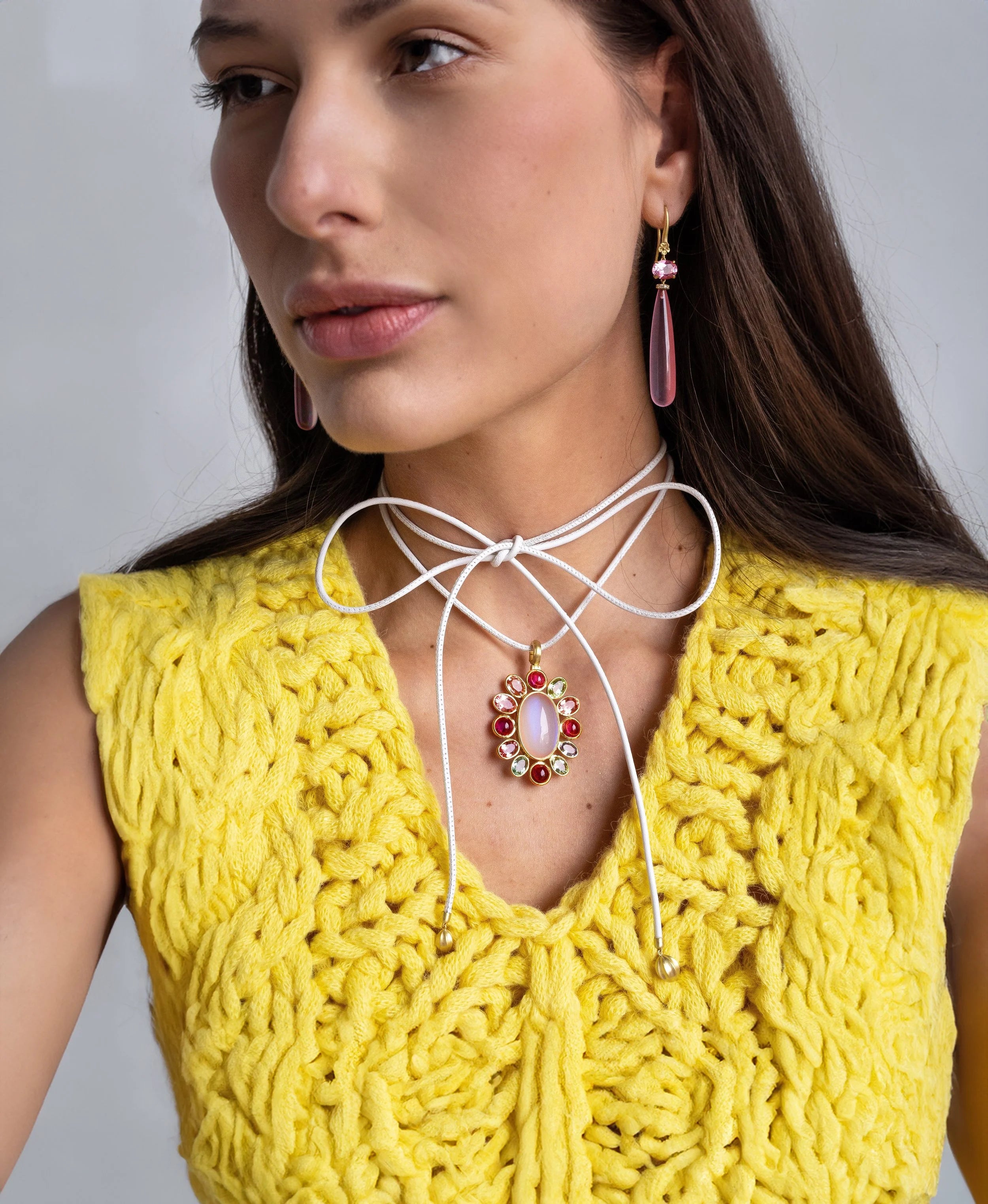 Wave Bead Leather Cord