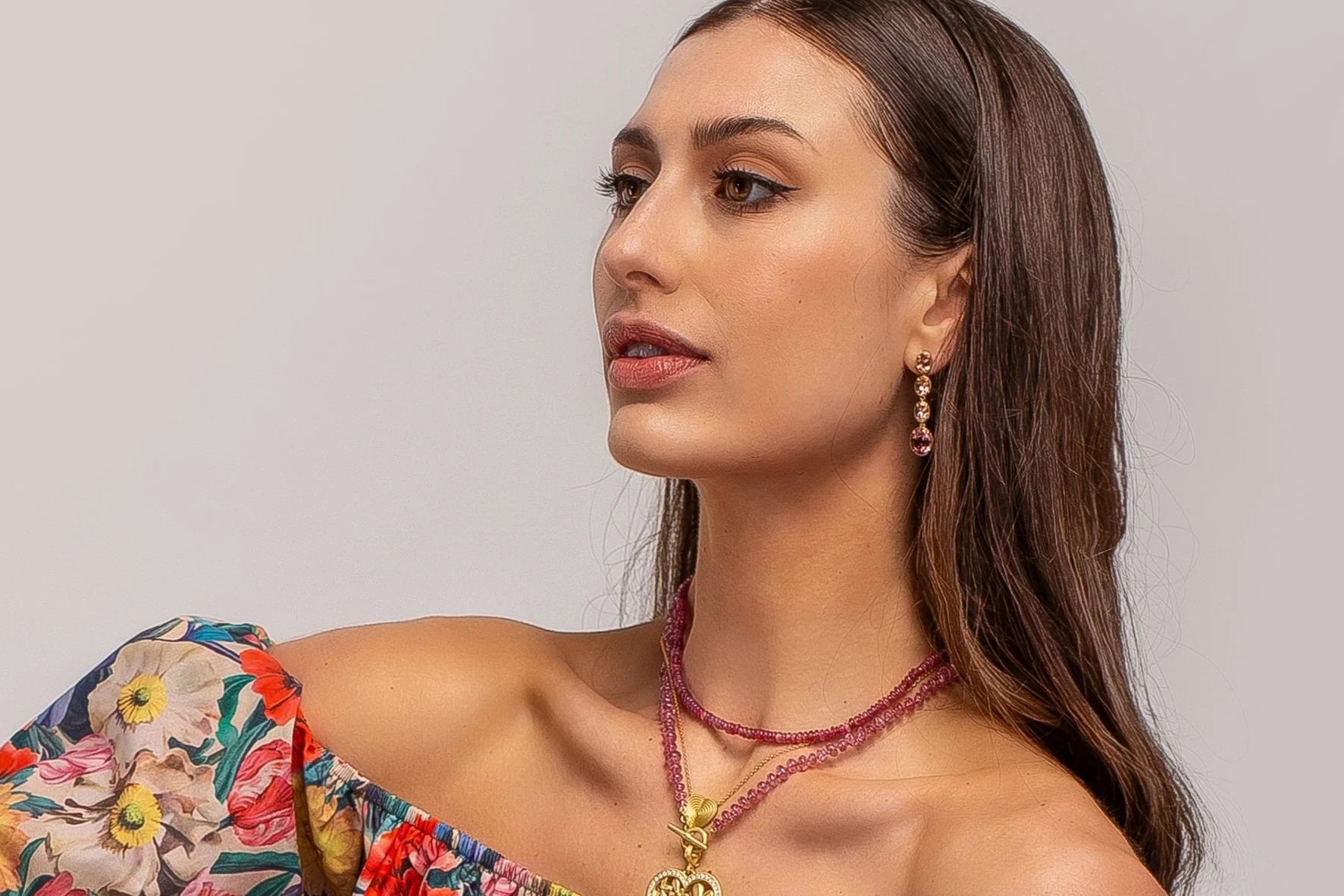 Malaya Garnet Faceted Drop Earrings