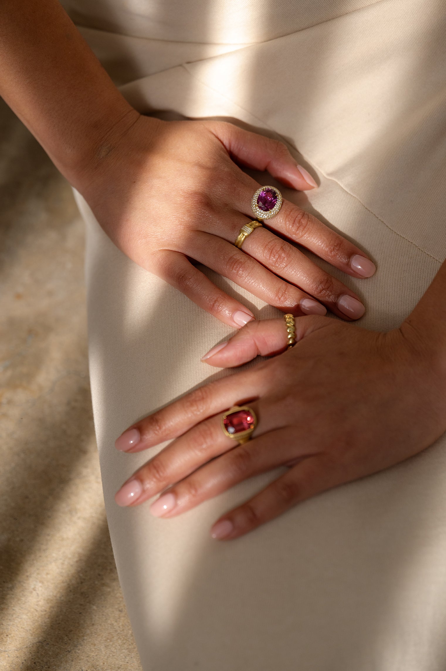 Amani Double Band Slider Ring