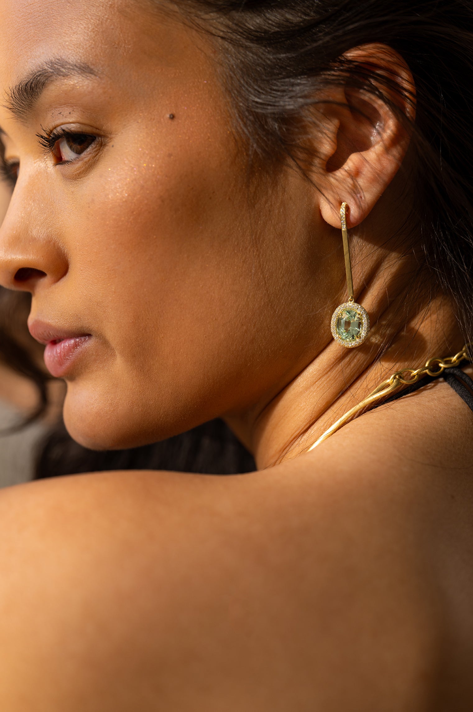 Bauble Earrings - Green Tourmaline