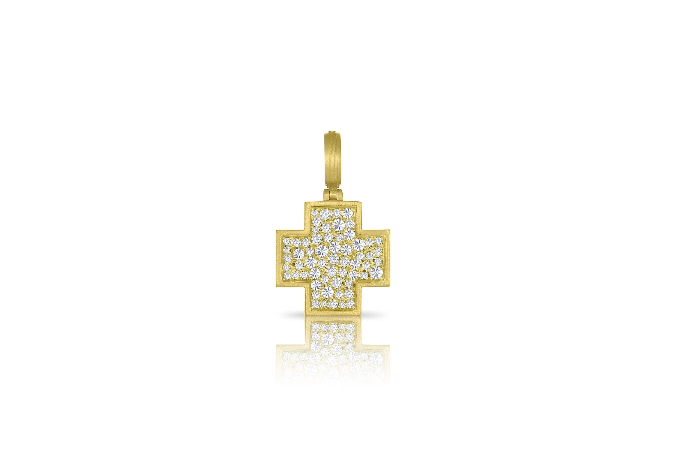 Pavé Cross Pendant - Diamond