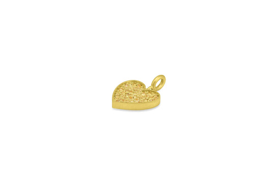 Small Heart Pendant - Yellow Sapphire