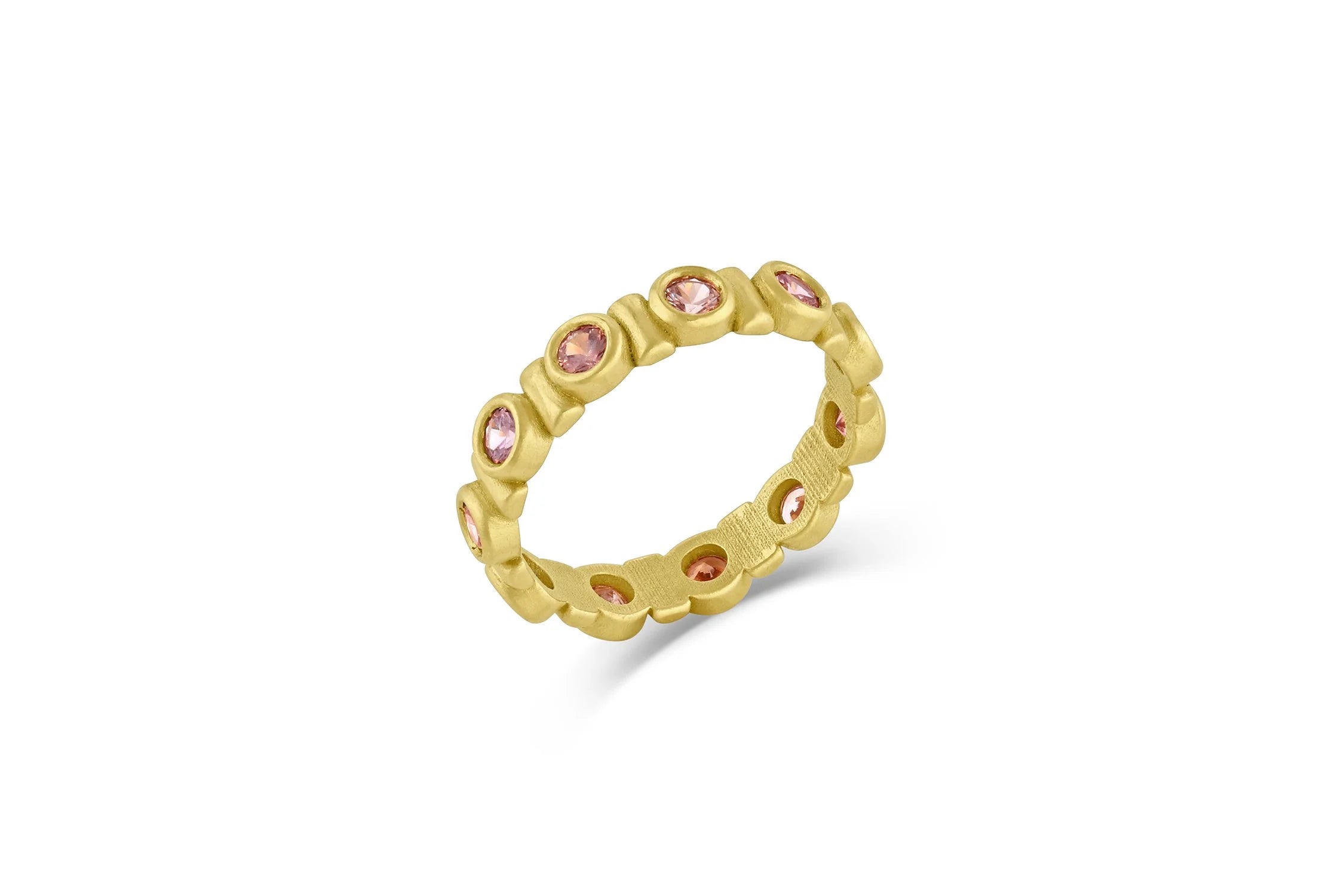 Ulaini Eternity Band -Malaia Garnet