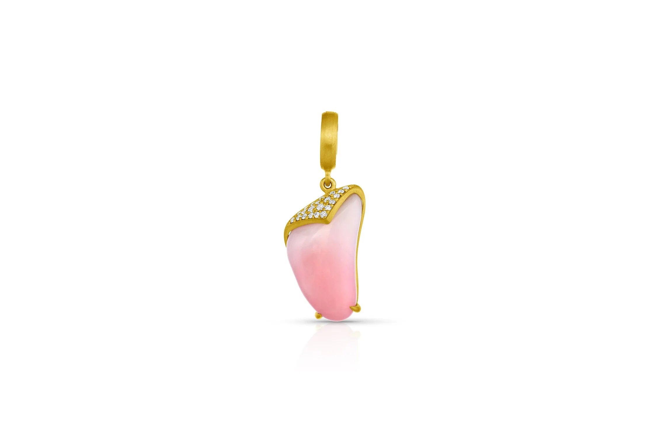 Conch Pearl Pendant with Diamond Pavé