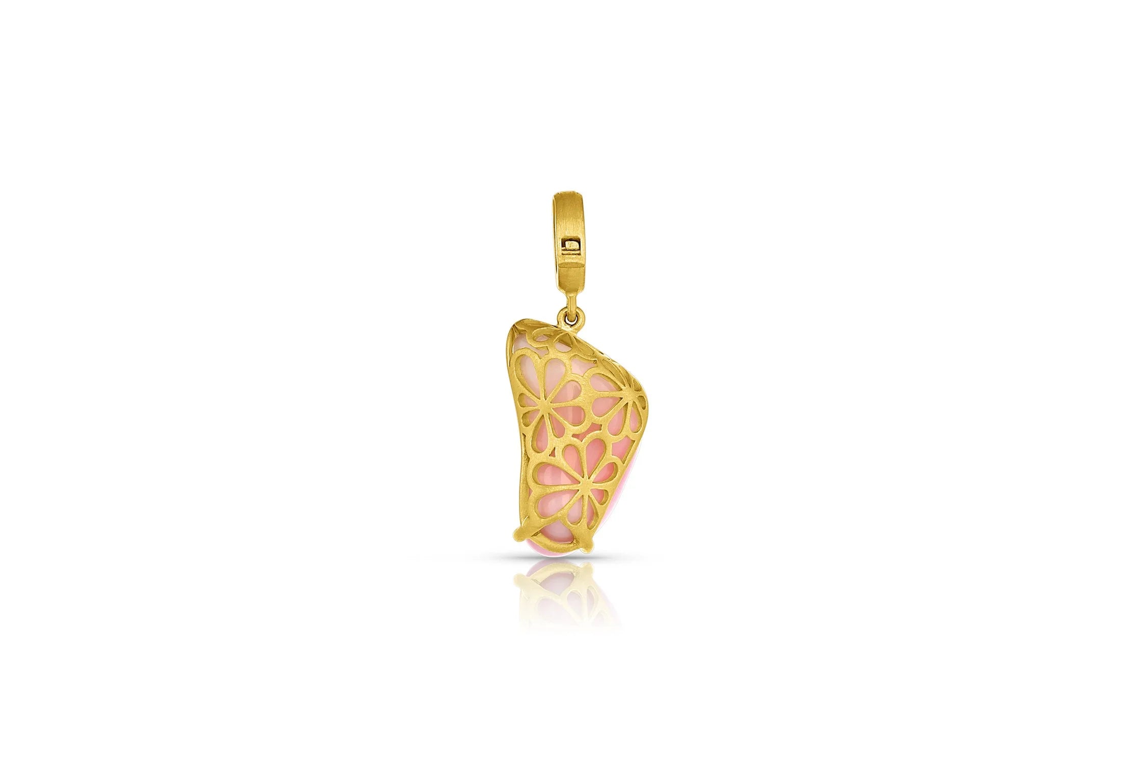 Conch Pearl Pendant with Diamond Pavé
