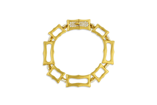 Alternating Frame Link Bracelet