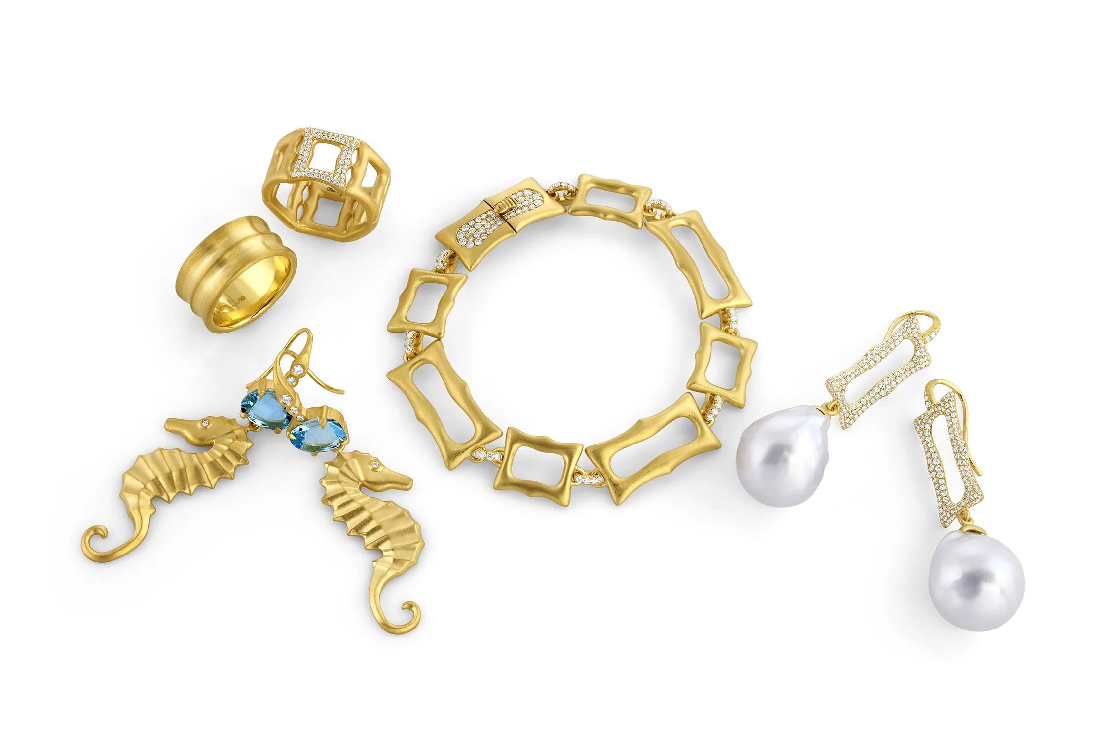 Alternating Frame Link Bracelet