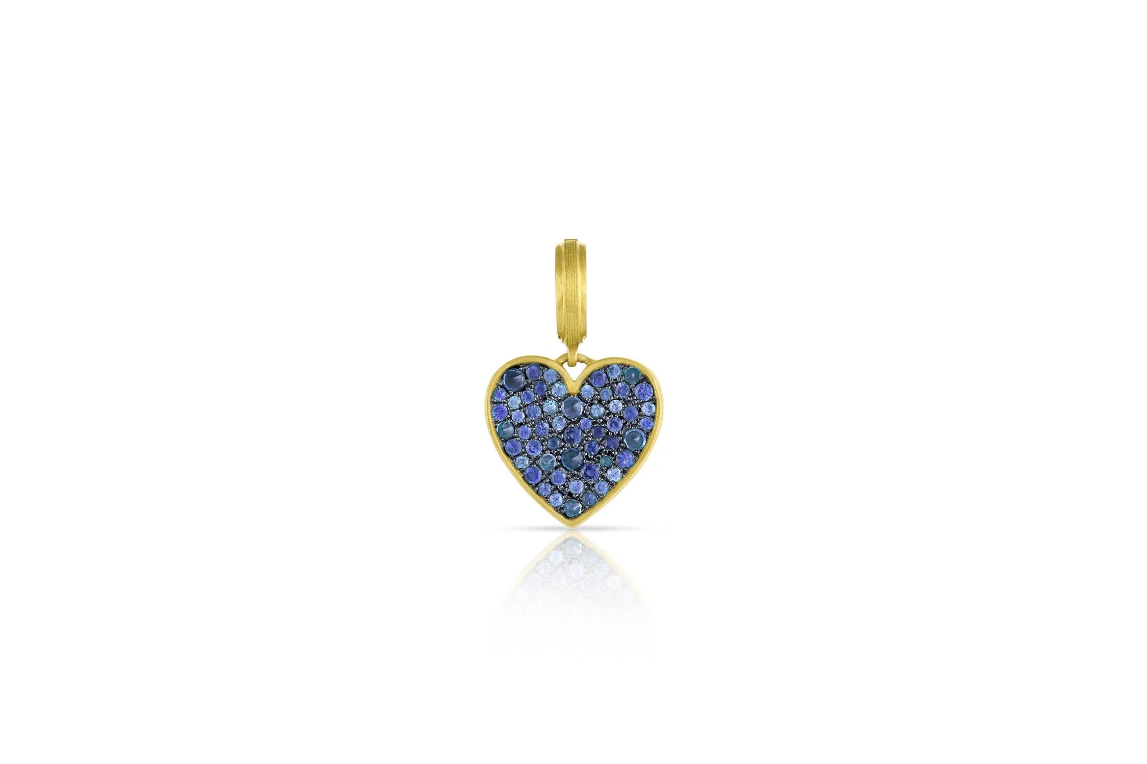 Small Heart Pendant - Blue Sapphire