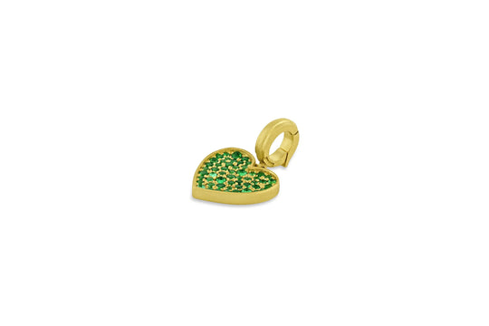 Small Heart Pendant - Tsavorite Garnet