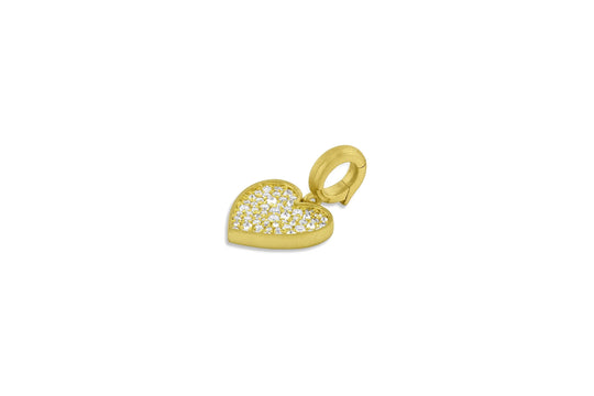 Small Heart Pendant - Diamond