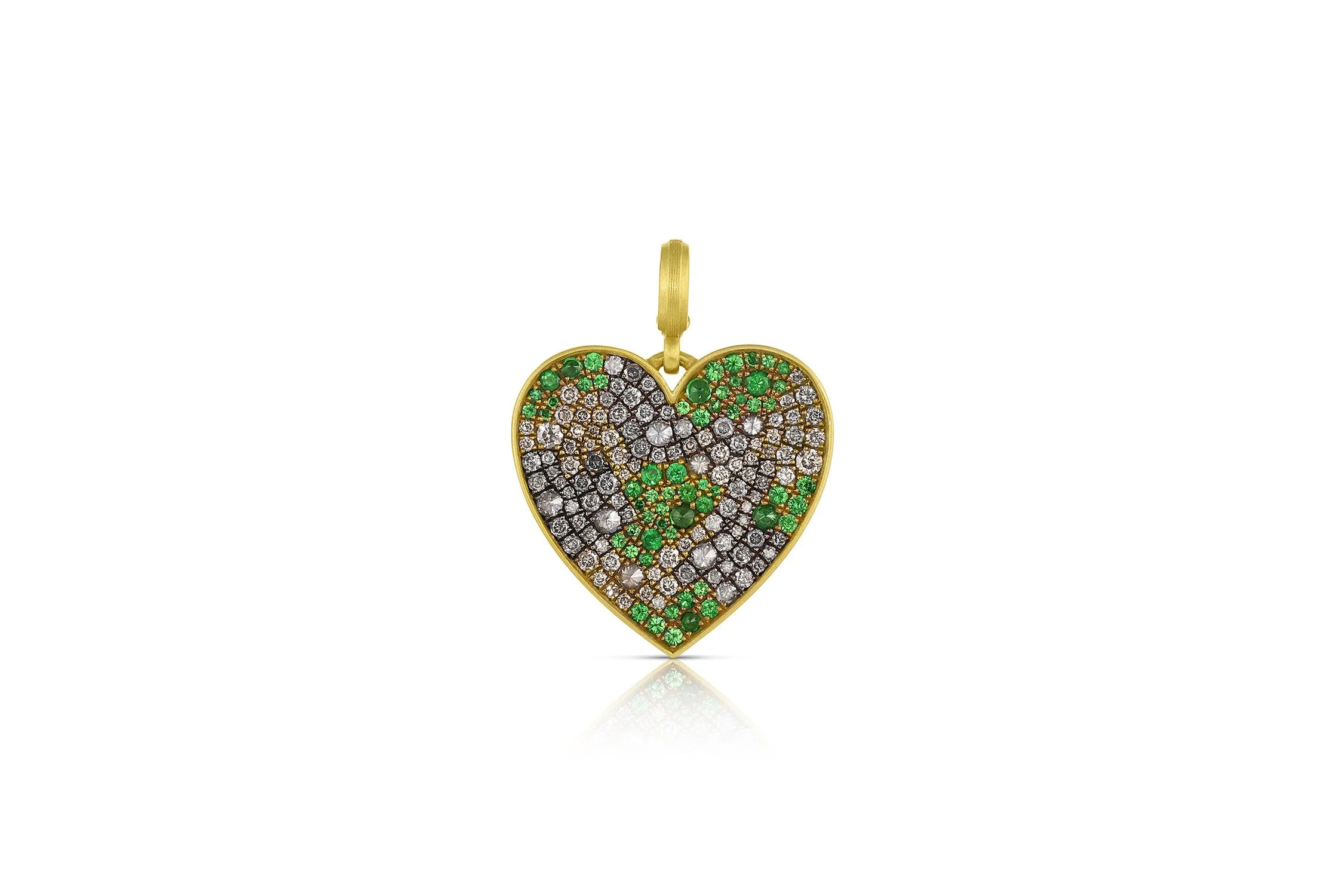 Medium Heart Pendant - Camo