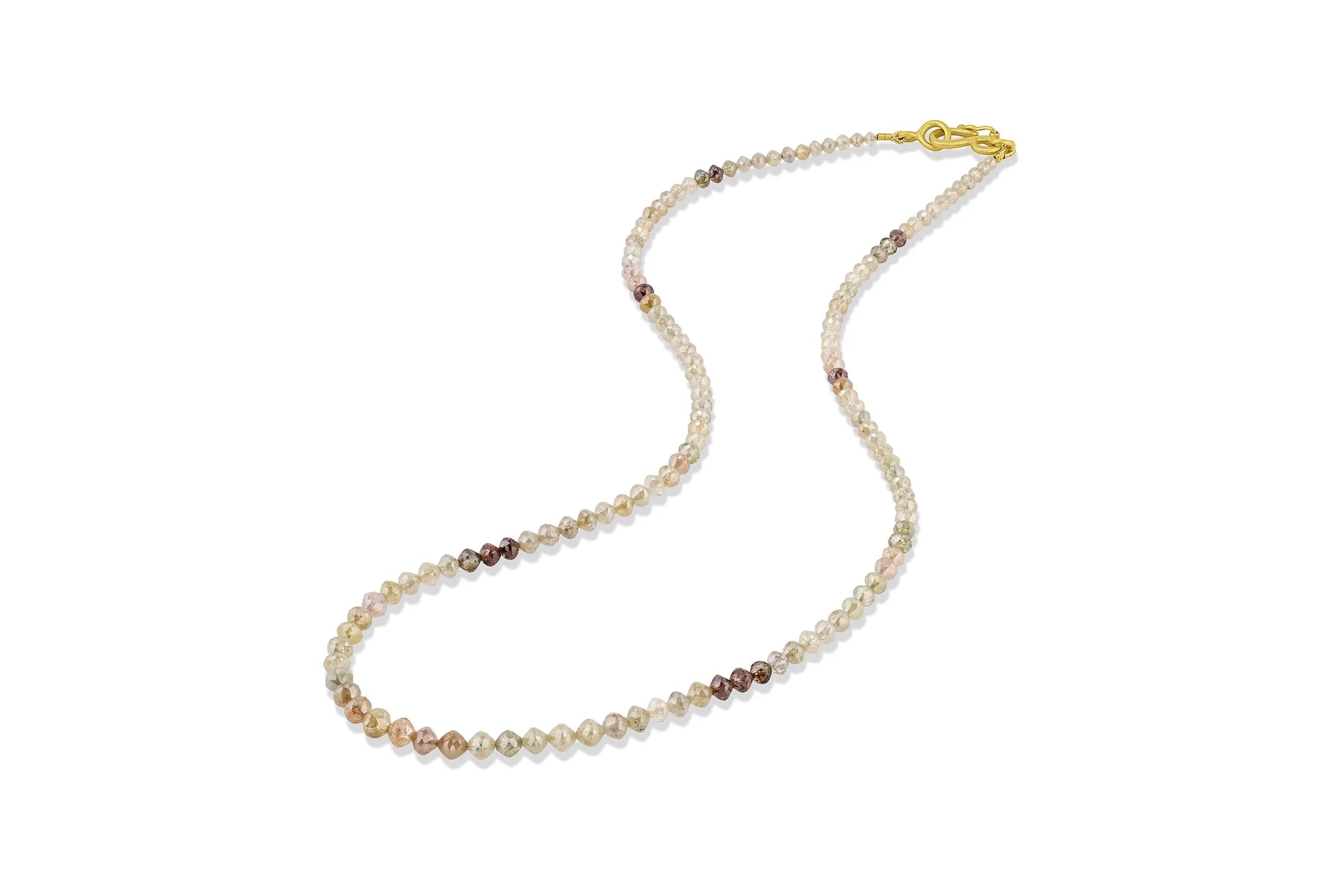 Grey/Green/Brown Diamond Beads