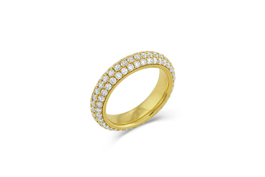Triple Row Eternity Band - Diamond