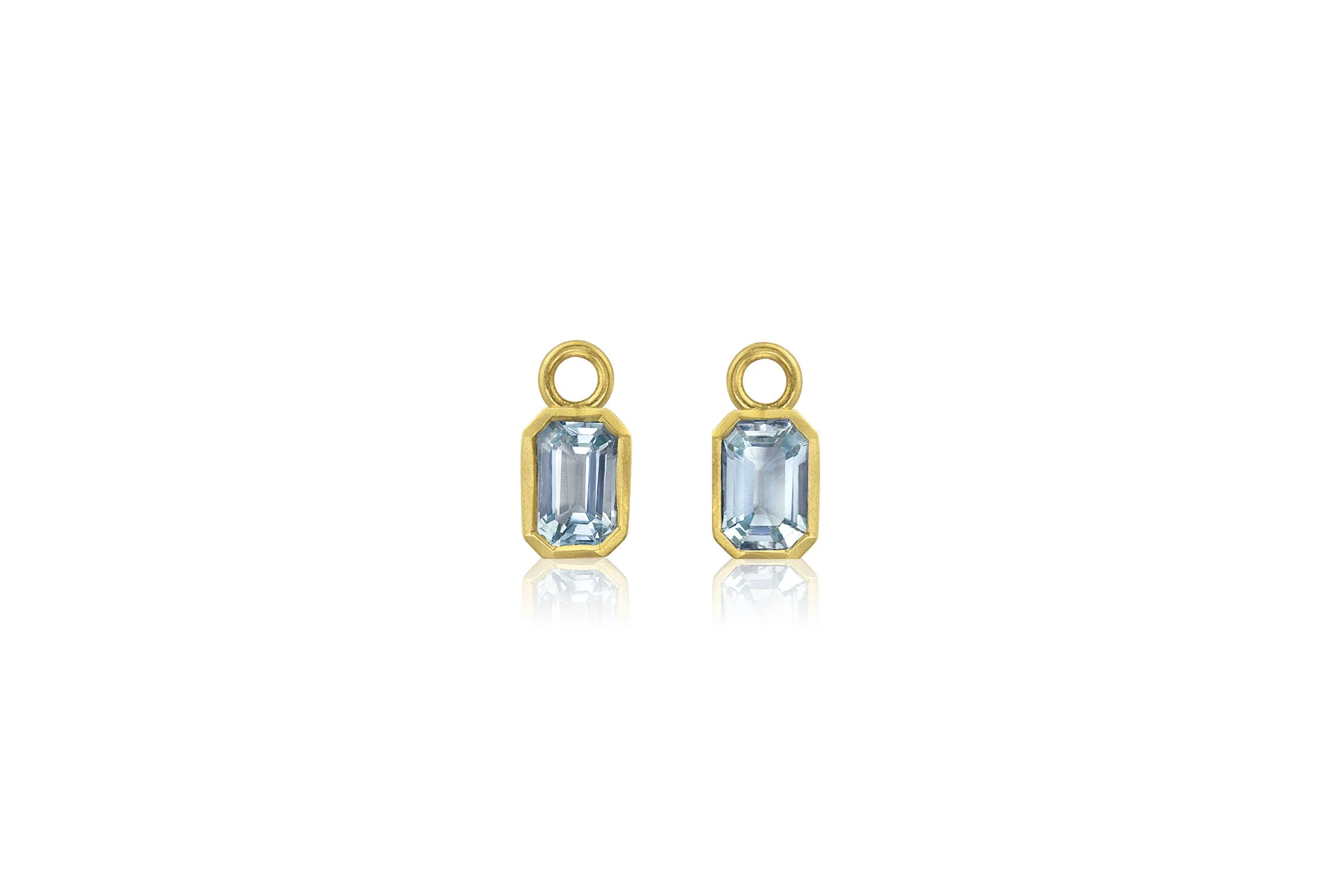 Bar Earring Charms - Aquamarine