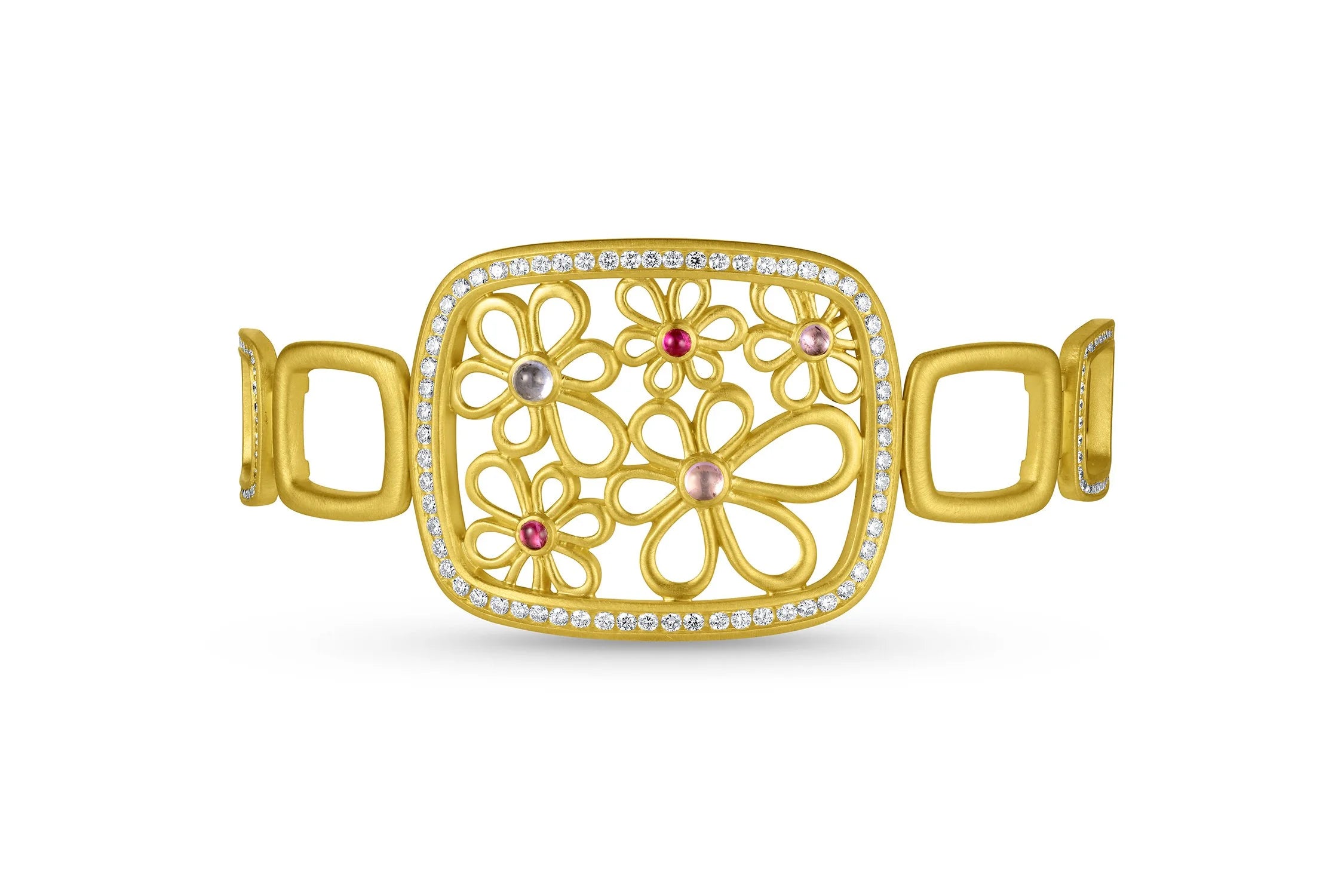 Flora Frame Bracelet - Mixed Sapphire