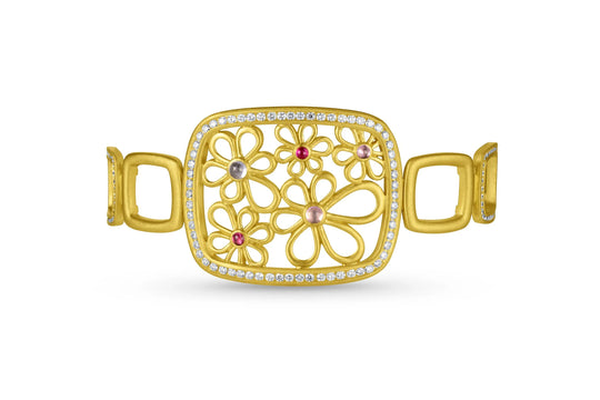 Flora Frame Bracelet - Mixed Sapphire