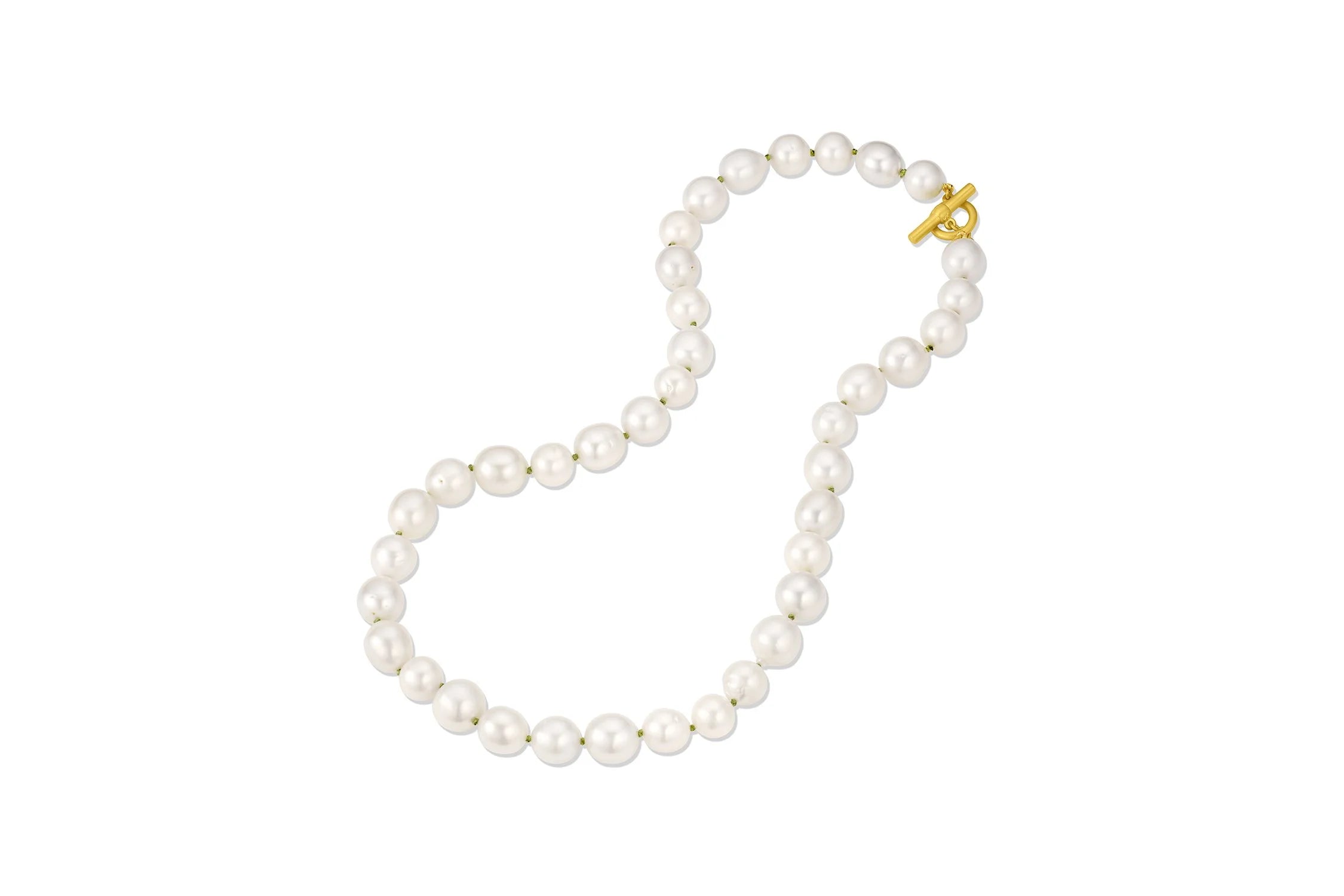 Colorful Knotted White South Seas Pearls