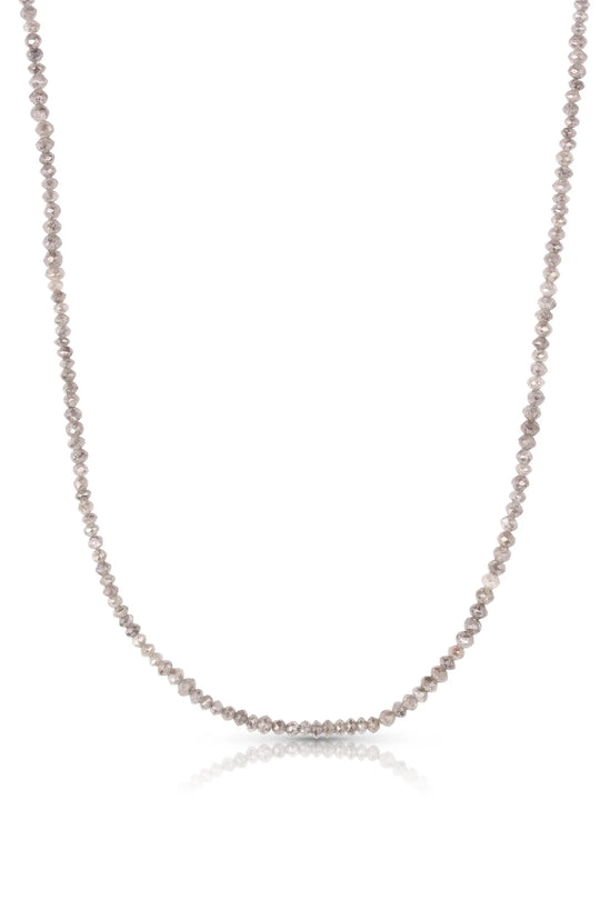 Small Medium Grey Diamond Beads