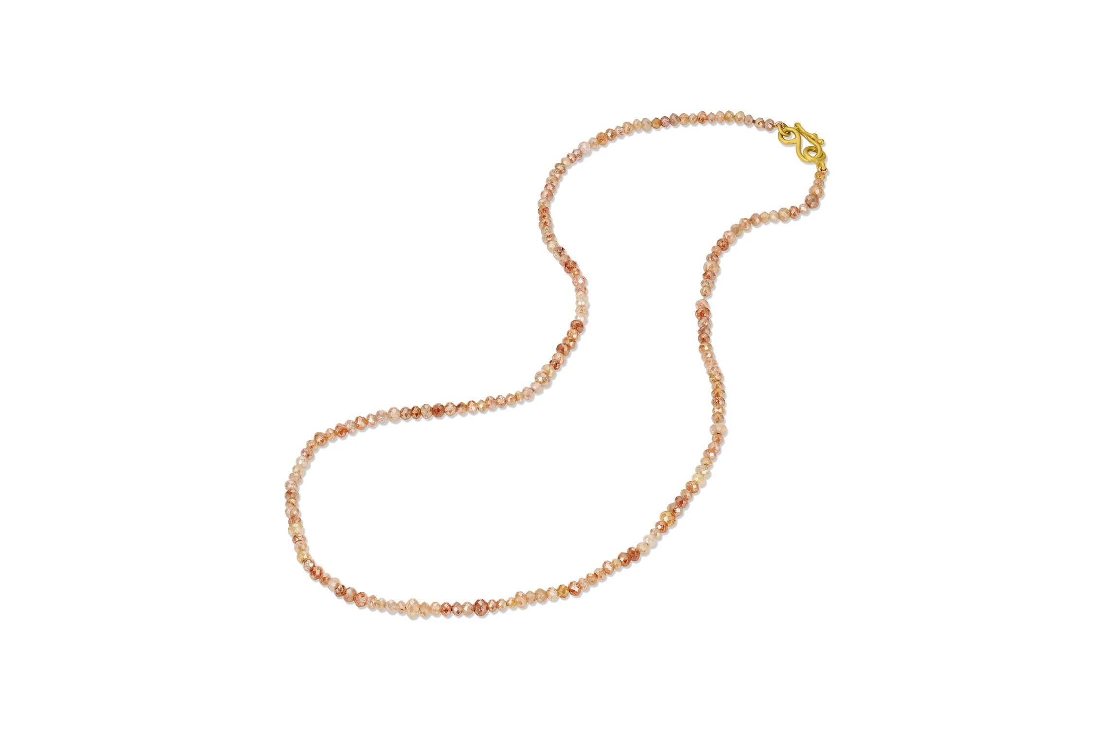 Rust Diamond Bead Strand