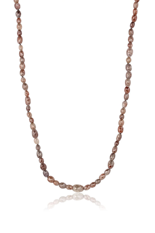 Large Oval Rust Diamond Beads
