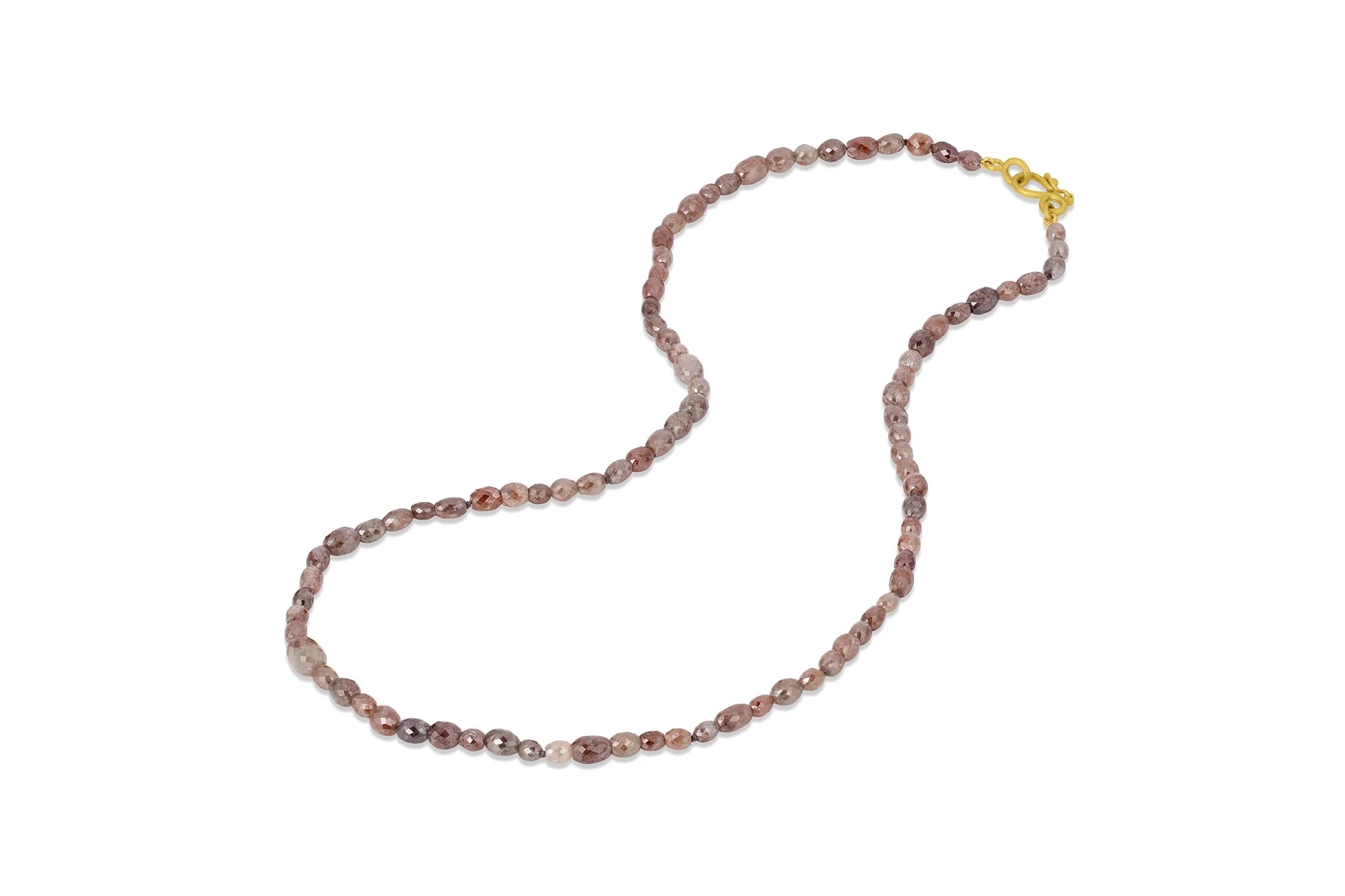 Large Oval Rust Diamond Beads