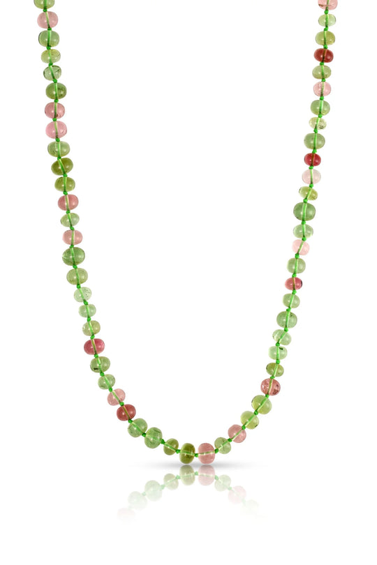 Pink & Green Tourmaline Beads