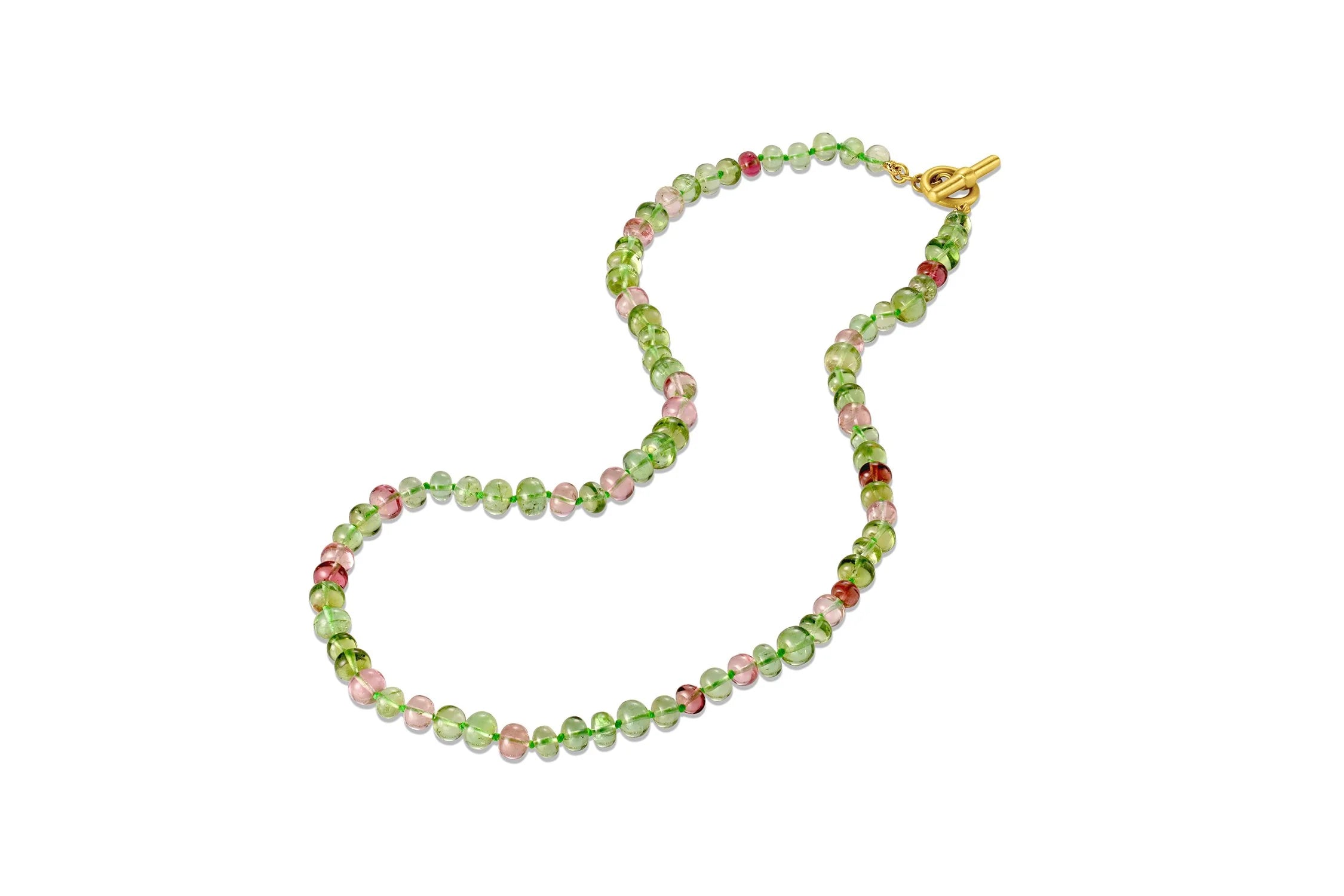 Pink & Green Tourmaline Beads