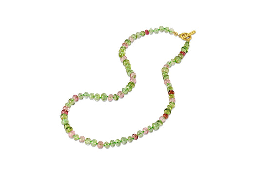 Pink & Green Tourmaline Beads
