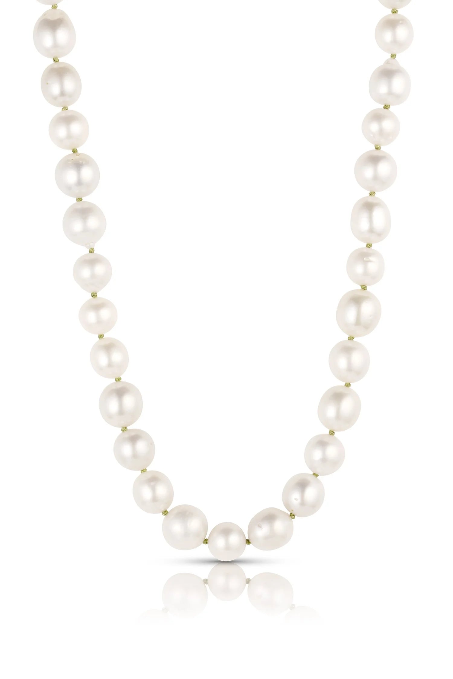 Colorful Knotted White South Seas Pearls