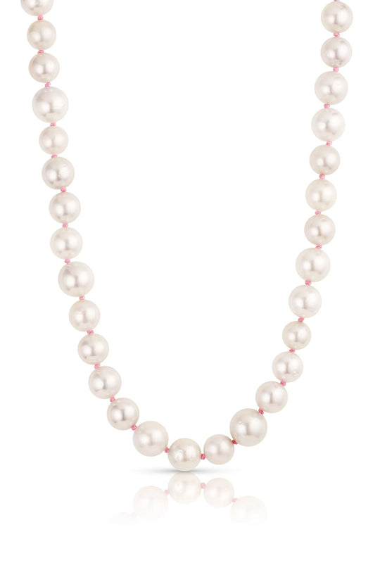Colorful Knotted White South Seas Pearls