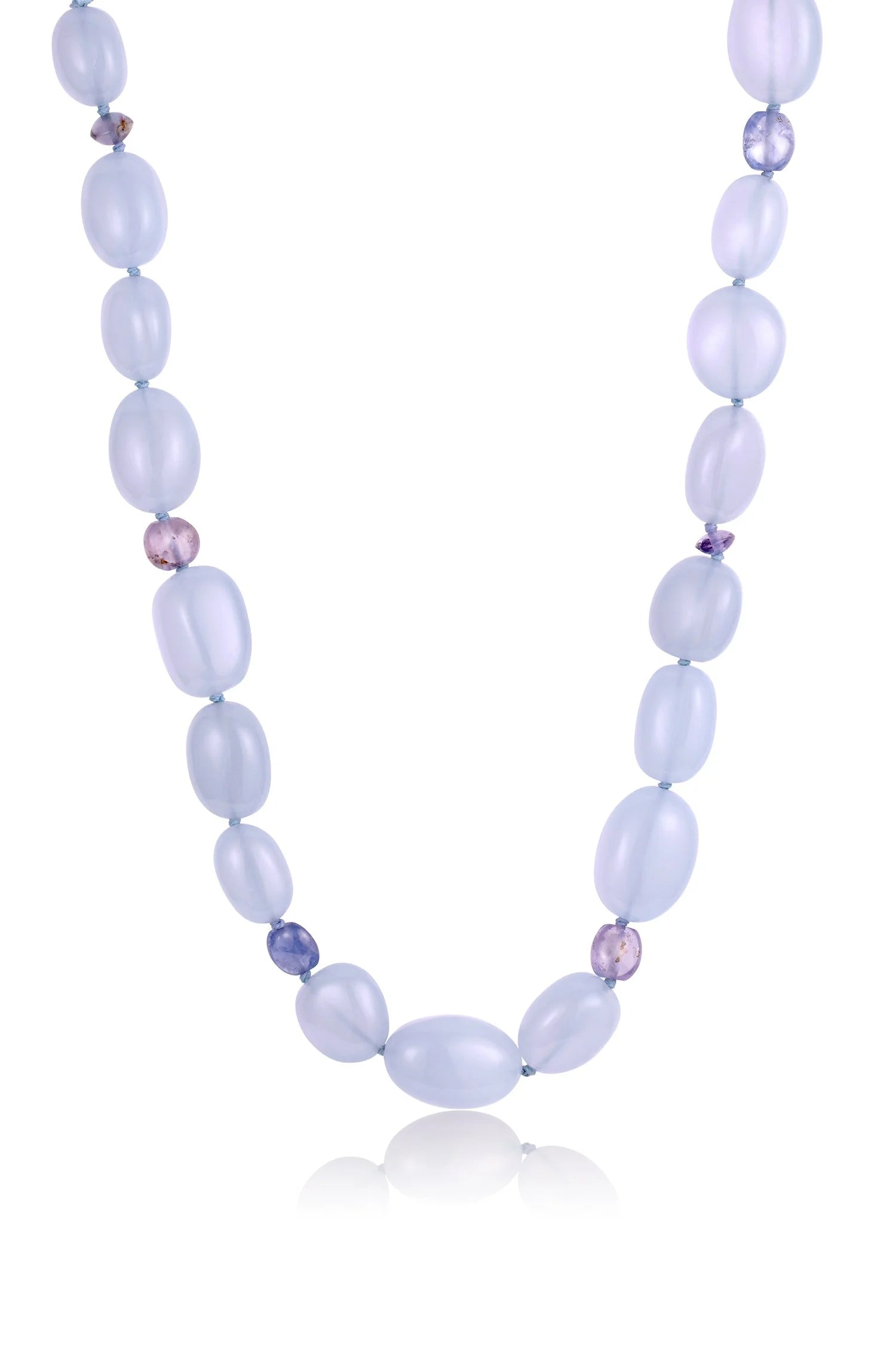 Chalcedony & Sapphire Strand