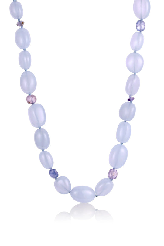 Chalcedony & Sapphire Strand