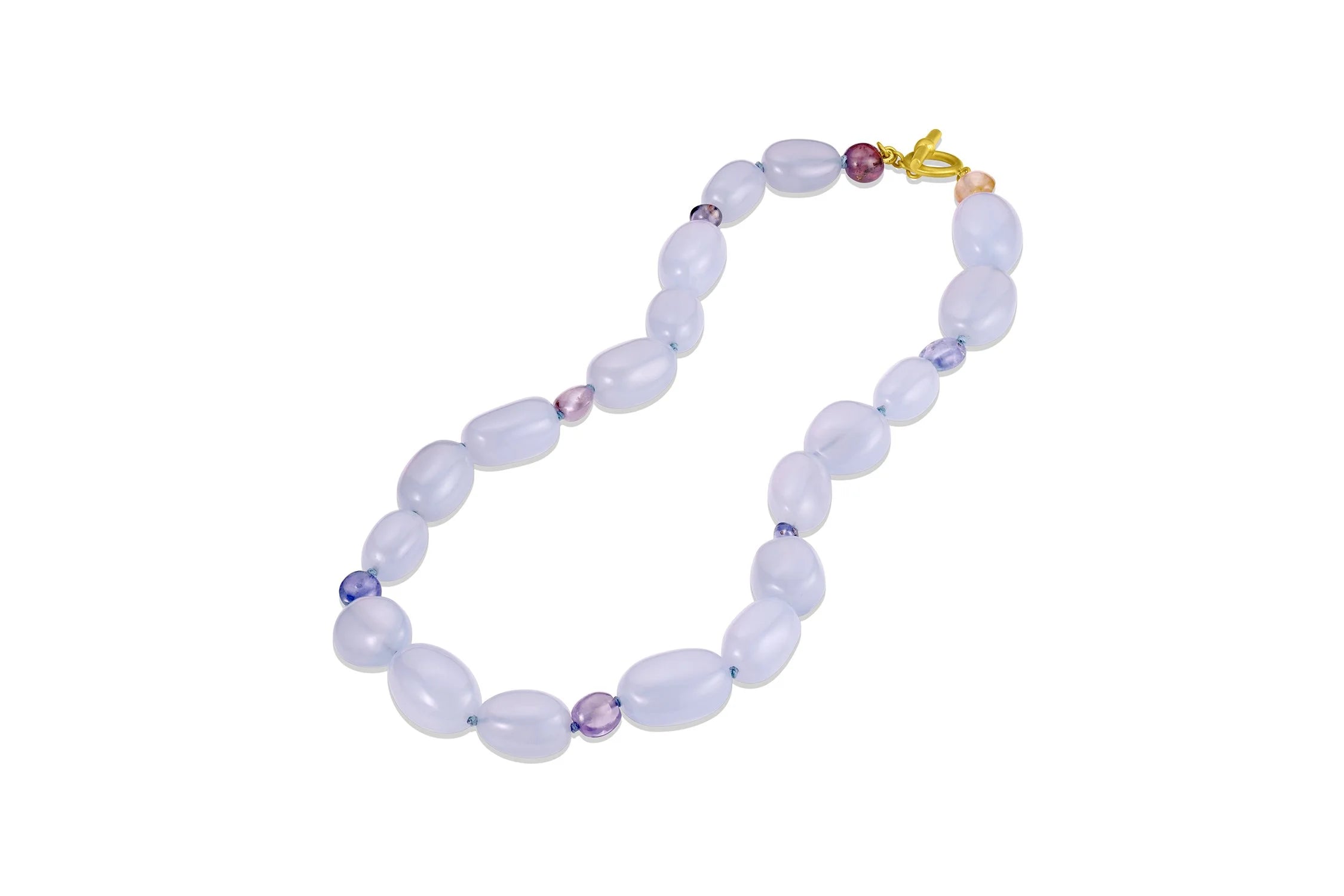 Chalcedony & Sapphire Strand