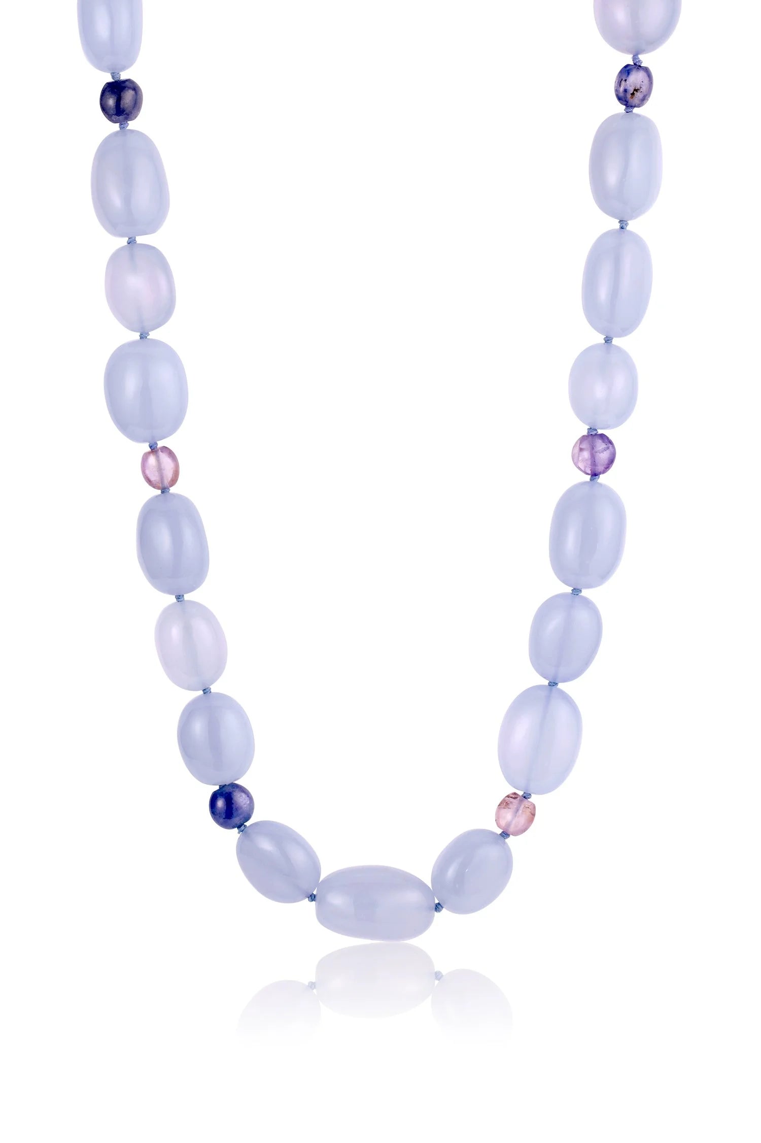 Chalcedony & Sapphire Strand