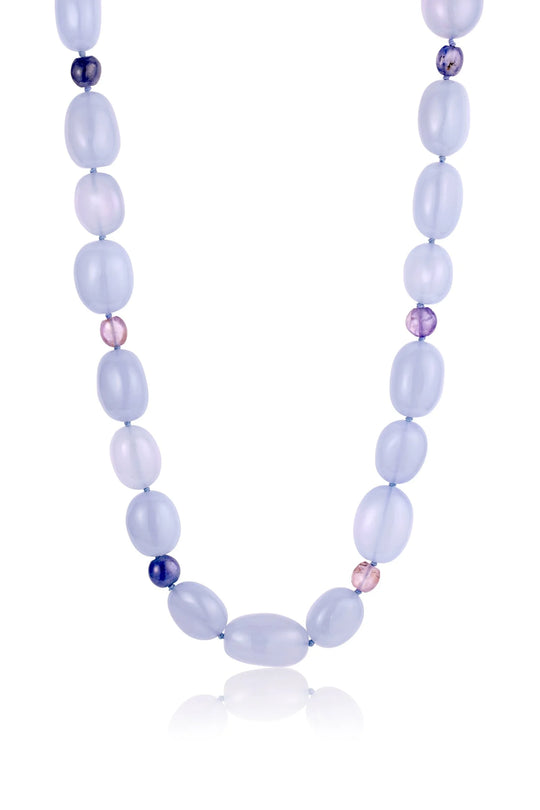 Chalcedony & Sapphire Strand