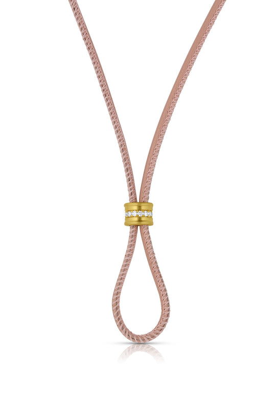 Leather Cord with Diamond Slider - All Colors