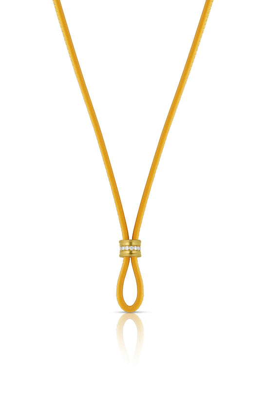 Leather Cord with Diamond Slider - All Colors