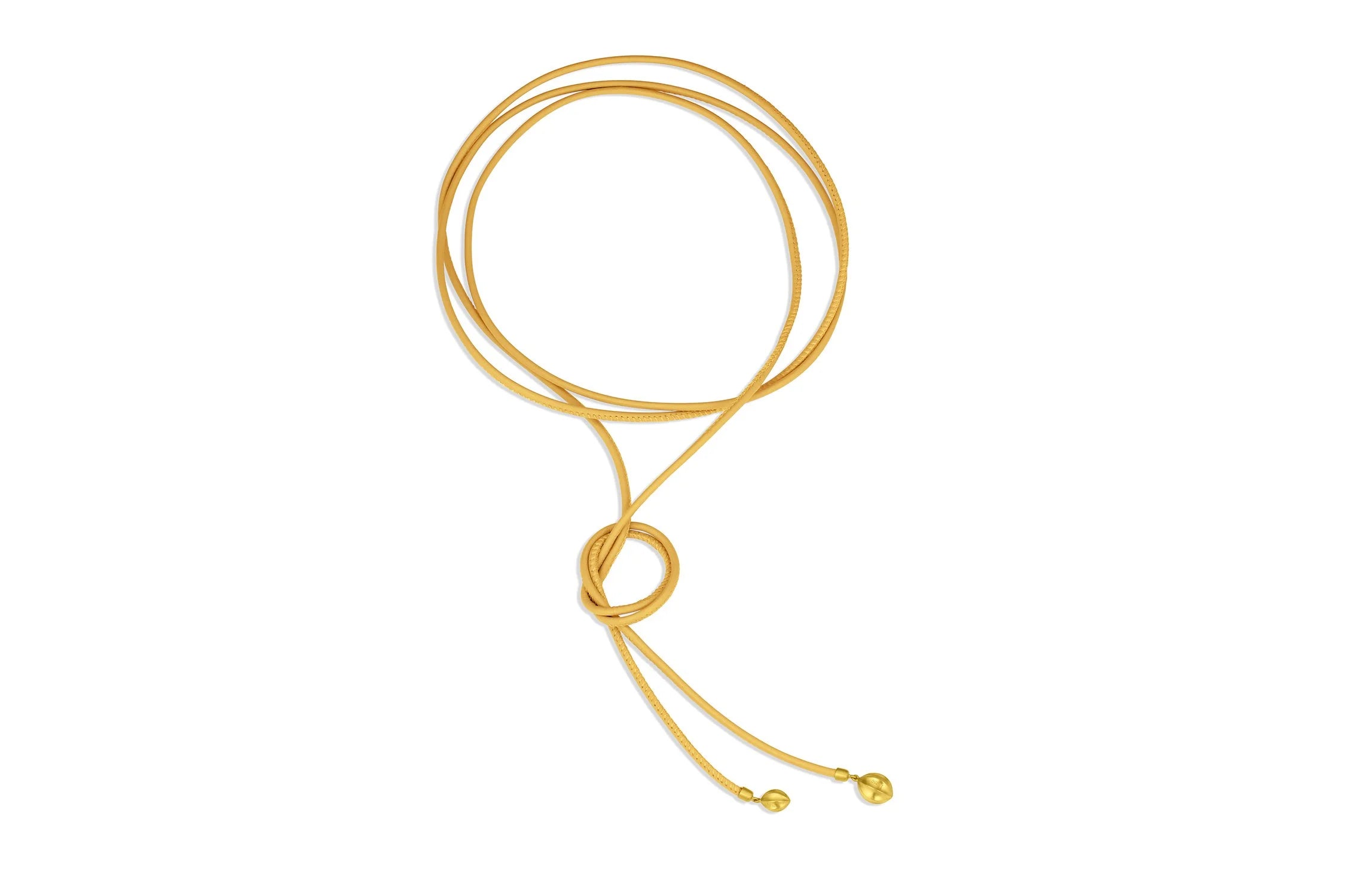 Wave Bead Leather Cord