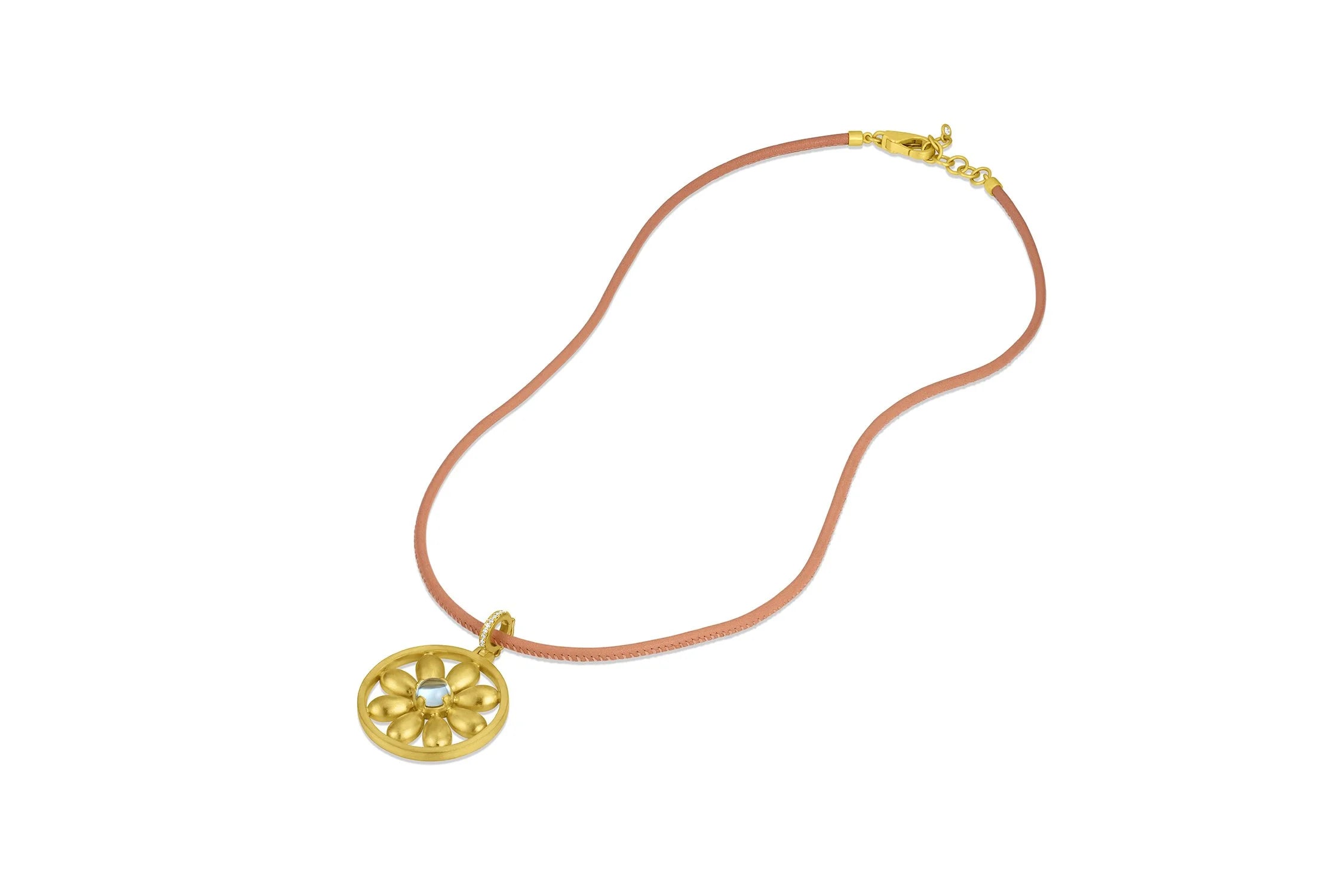 Flora Pendant - Aquamarine