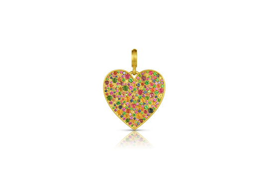 Medium Heart Pendant - Multi Color