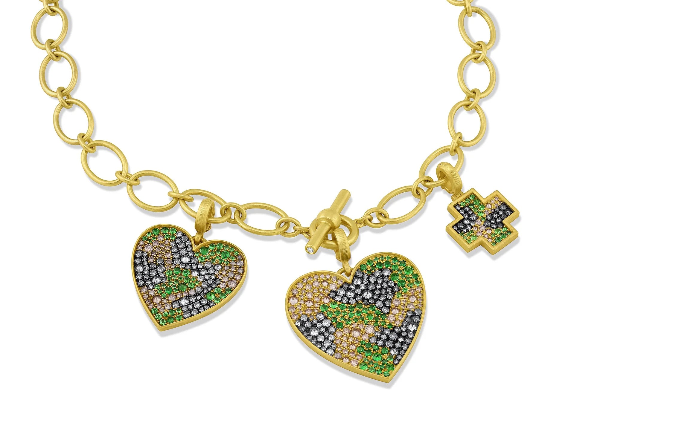 Medium Heart Pendant - Camo