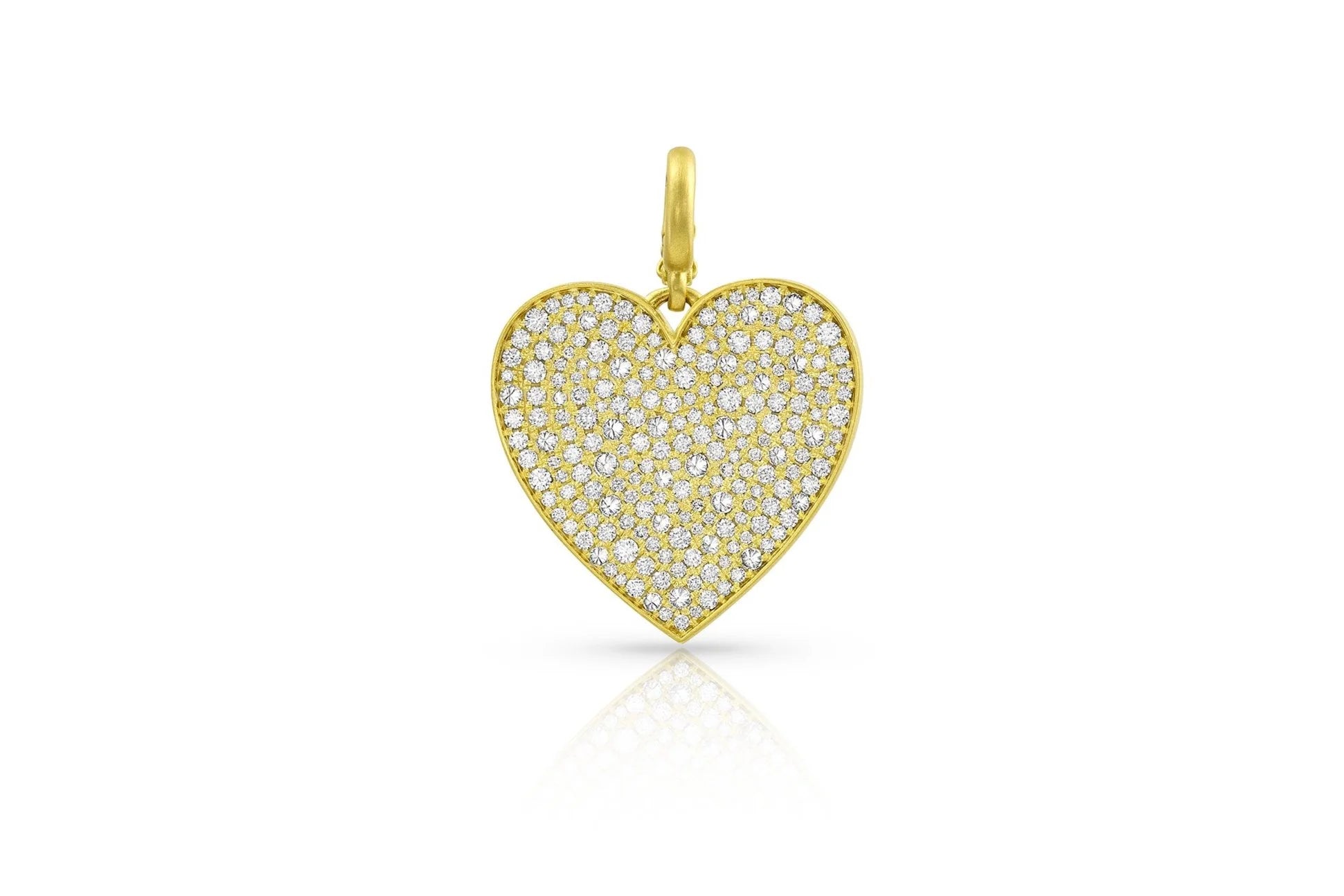 Large Heart Pendant - Diamond