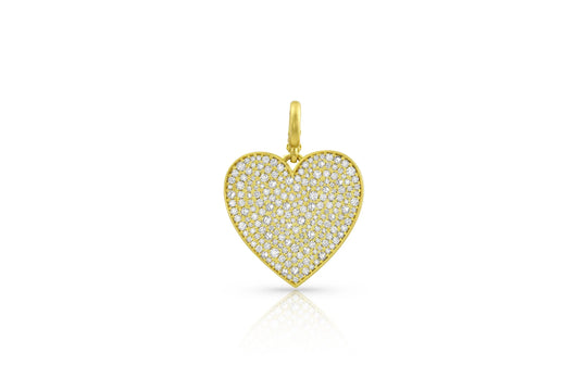 Medium Heart Pendant - Diamond