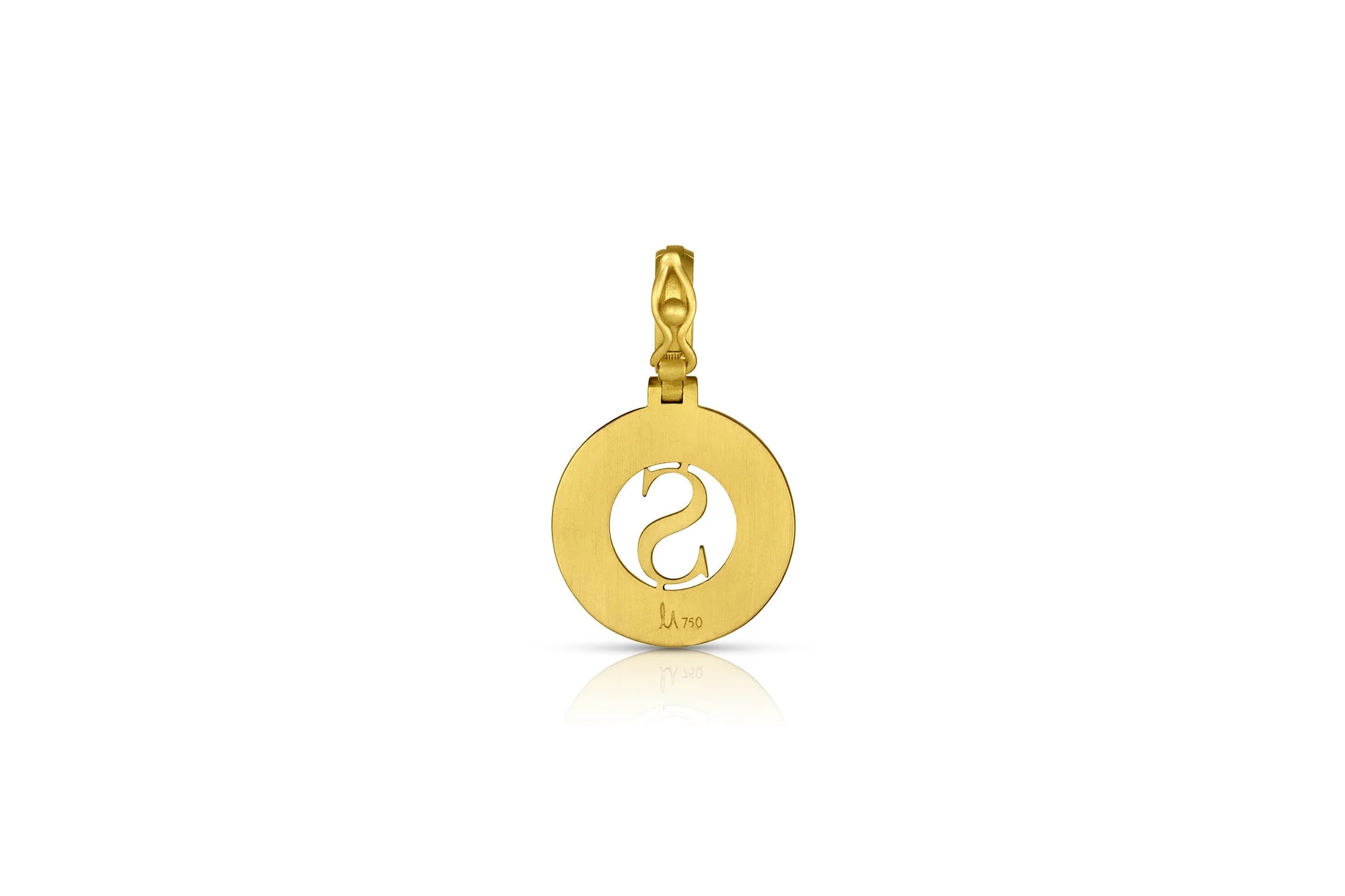 Mini Initial Pendant - Blue Sapphire "S"